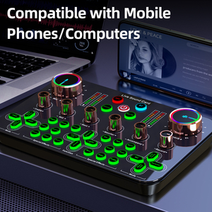 Juego <span class=keywords><strong>de</strong></span> micrófono <span class=keywords><strong>de</strong></span> karaoke universal con <span class=keywords><strong>tarjeta</strong></span> <span class=keywords><strong>de</strong></span> <span class=keywords><strong>sonido</strong></span> <span class=keywords><strong>en</strong></span> vivo completo K600 con cancelación <span class=keywords><strong>de</strong></span> ruido para grabar cantos <span class=keywords><strong>en</strong></span> ordenadores o móviles - Product Image 2