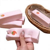 Jouet en caoutchouc souple à remontée lente Kawaii - Boulette de beurre et fromage anti-stress pour filles et garçons de 5 à 7 ans, idéal pour les fêtes