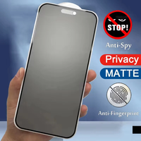 Protection d'écran anti-espion mate à 28 degrés pour iPhone 16 Pro Max, verre trempé multifonctionnel pour iPhone 15 Plus 17 Air