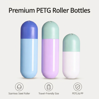 Flacon à bille en acier inoxydable PETG PP de qualité supérieure, idéal pour les voyages, pour huiles essentielles et parfums, fabriqué en Chine, usage cosmétique