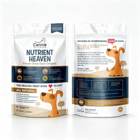 Sachets personnalisés imprimés avec fermeture éclair et trou de suspension, sacs anti-humidité et anti-lumière pour friandises pour animaux, graphismes personnalisés disponibles