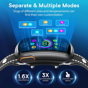 XCHO Smart <span class=keywords><strong>crescendo</strong></span> modalità allenamento 7 livello regolabile IP67 anti collare corteccia ricaricabile collare per allenamento SMART corteccia - Product Image 3