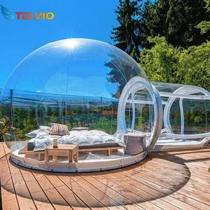Kunden spezifisches Outdoor Camping Event Aufblasbares transparentes Bubble Dome Zelt mit Channel Outdoor Sleep Bubble House