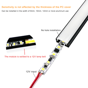 Dc12v 3A 3000K Led hồ sơ dải ánh sáng ir cảm biến chuyển động bulid-in PCB board IR tay quét cảm biến chuyển đổi mô-đun cho tủ - Product Image 4