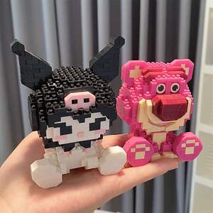 Vente en gros d'usine, briques Lego compatibles, petites pièces, figurines de dessins animés Sanrio, articles décoratifs, jouets pour enfants, éducatifs - Product Image 4