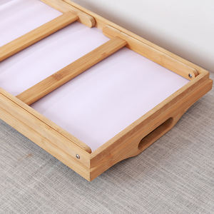 Table de <span class=keywords><strong>petit</strong></span> <span class=keywords><strong>d</strong></span>éjeuner en bois de plateau de service de lit pliable avec le pique-nique de plancher de jambes pliantes de panneau de pp - Product Image 4