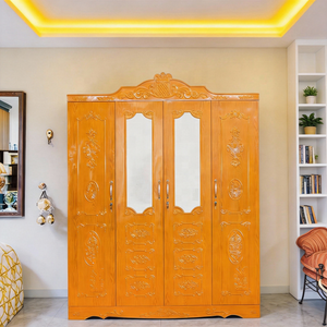 Armário de Aço Industrial Retrô com Prateleiras Reforçadas, Armário de Metal Vintage para Decoração Clássica de Casa - Product Image 3