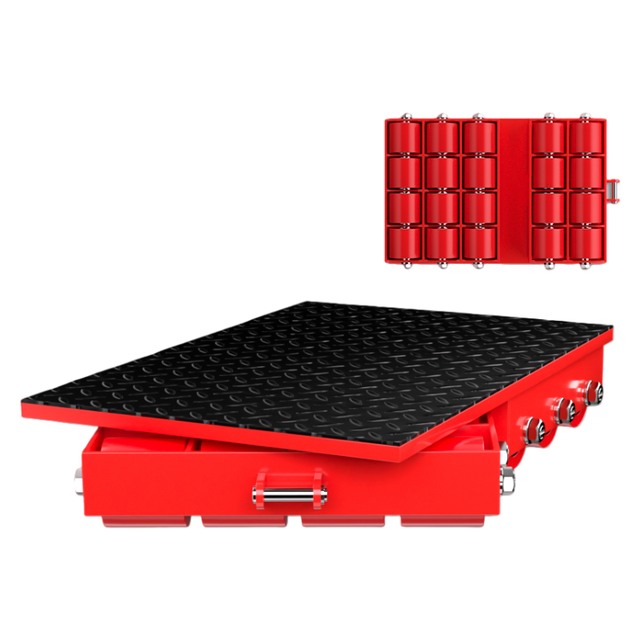 12 Ton Effortless Straight-Running Machinery Mover Skates, High Stability Dolly for Industrial Plant