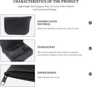 Estuche Organizador para Diabéticos, Estuche para Monitor <span class=keywords><strong>de</strong></span> <span class=keywords><strong>Glucosa</strong></span>, Estuche para Suministros <span class=keywords><strong>de</strong></span> Diabéticos para <span class=keywords><strong>Medidor</strong></span> <span class=keywords><strong>de</strong></span> <span class=keywords><strong>Glucosa</strong></span> en Sangre - Product Image 4