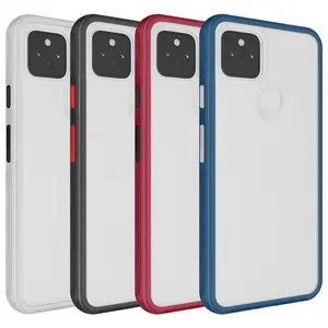Hot selling stylish matte hard pc tpu shockproof armor protective cover protector for google pixel 5a android cell phone cases
