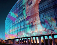 Film adhésif numérique haute définition Écran LED Affichage LED Transparent LED personnalisé Intérieur SDK Painel LED Intérieur Couleur RVB