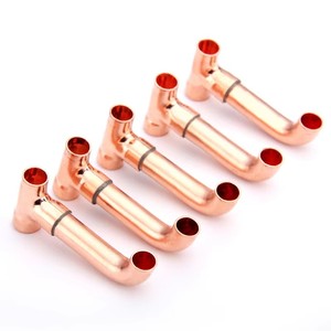 Ajuste de curva en T de retorno de cobre de refrigeración personalizado con anillo de la mejor calidad - Product Image 2