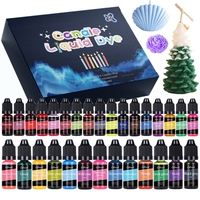 30 couleurs, 10 ml, colorant liquide pour bougies, teinture hautement concentrée pour bougies et savons faits main, artisanat DIY