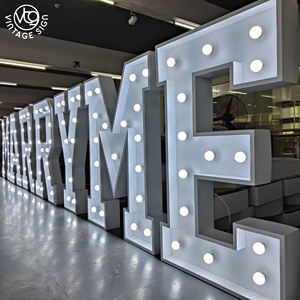 2024 전구 사인 편지 신부 marquee 사인 도매 가격과 빨간 자이언트 편지 결혼식 장식 - Product Image 5
