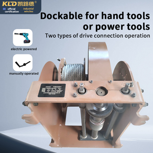 ODM đôi tốc độ phanh tời nâng lực kéo định vị Worm phanh Turbo tay tời - Product Image 4