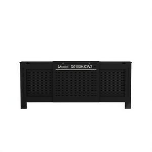 Cache-radiateur en MDF noir 80,7 pouces, modèle durable D0100HJCW2 - Product Image 1