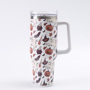 Horror Halloween Tumbler With Lid And Straw Coffee Mugs 40oz <b>Gift</b> <b>For</b> Women Spooky Insulated Stainless Steel Travel <b>Gifts</b> Cup - Product Image 6