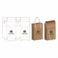 Caja de Embalaje Ecológica Personalizada para Frascos Pequeños con Impresión a Color, Caja de Papel para Frascos