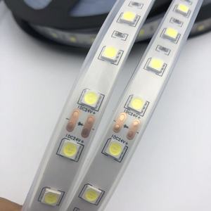Bande lumineuse souple flexible 24V 5050 IP67 étanche, 60 LED, lumière verte et blanche 6000K, basse tension, haute luminosité - Product Image 5