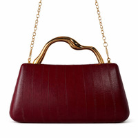 Sacs à main avec fermeture magnétique et poignée en métal, sacs de soirée de luxe à motif crocodile, sacs à main personnalisés de couleur unie, pochette de mariage pour femmes