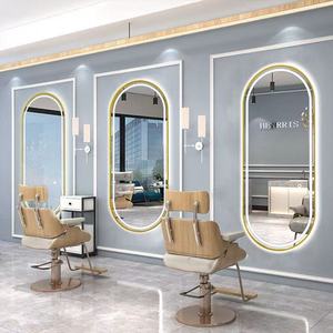 ชุดกระจกแต่งหน้าร้านเสริมสวยสุดหรู - กระจกทำผมดีไซน์หรูหราพร้อมเก้าอี้สำหรับร้านเสริมสวยระดับไฮเอนด์ - Product Image 3