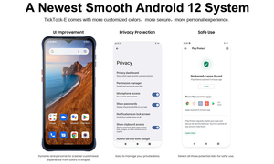 Smartphone Android Unihertz Tick <span class=keywords><strong>Tock</strong></span> <span class=keywords><strong>E</strong></span> Octa Core, 6000 mAh, écran 6,5 pouces, 4 Go de RAM, 64 Go de stockage, appareil photo 48 MP, débloqué - Product Image 3