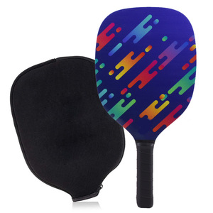 Pala de pickleball con bolsa de almacenamiento, forma estándar, material de álamo, portátil, para deportes de playa y entretenimiento - Product Image 2