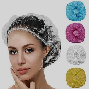 Hot selling 100 Pack Plastic Disposable Shower Caps Baking cap, hair dyeing cap, shampoo and shower strip cap