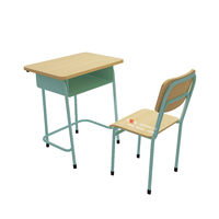 Ensemble de bureau et chaise pour étudiants en bois moderne, pour une utilisation en classe et au bureau à domicile