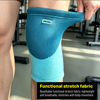 Nouvelle genouillère de fitness personnalisée pour la musculation, genouillères à double couche
