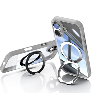 360 ° Funda para Teléfono con Soporte Giratorio y Protector de Lente para iPhone 17 16 15 14 13 12 Pro Max Air, Cubierta Mate con Soporte Magnético - Product Image 3