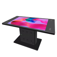 Lecteur publicitaire à double écran de 21.5 pouces table tactile interactive à écran tactile avec chargement sans fil