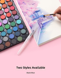 Ensemble de peinture à l'<span class=keywords><strong>aquarelle</strong></span> solide Giorgione 48 couleurs avec pinceau en nylon pour enfants, étudiants, peinture à l'eau - Product Image 5