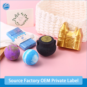 Bombes de bain artisanales OEM en gros, marque privée, aromathérapie, sel effervescent, style coupé, forme personnalisée, coffret cadeau, durée de conservation 3 ans - Product Image 2