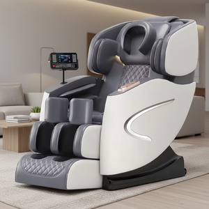 Luxury Zero Gravity Shiatsu Foot Neck Leg Arm Hand Recliner Portable PU Leather Chair - Product Image 3