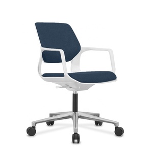 उच्च अंत आधुनिक स्टाइलिश ग्रे एल्यूमीनियम आधार के साथ Ergonomic कार्यालय कुर्सी - Product Image 5