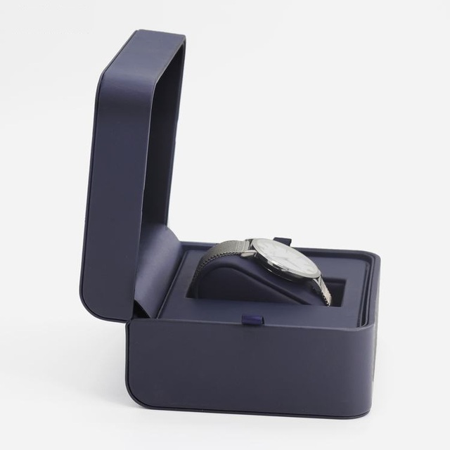 2019 Newest Handmade Fashion Blue Watch Box case PU Leather for Woman