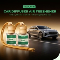 Diffuseur de parfum pour voiture vide de 8 ml, rond, à suspendre, rechargeable, aromathérapie, logo personnalisé, OEM, vente en gros pour véhicules