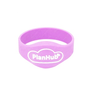 Bracelet Nfc en silicone 13.56mhz personnalisé S50 1k Bracelets Rfid pour parc aquatique - Product Image 1