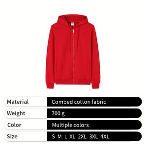 Clothes Manufacturer Cheap Custom Sports Casual <b>Men</b> Zip up Hoddie Hoddies <b>with</b> <b>Pockets</b> - Product Image 5
