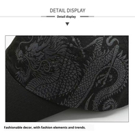 Gorra de Béisbol Personalizada al por Mayor con Protección Solar, de Poliéster, con Diseño de Dragón y Pato, de Secado Rápido, Estilo Chino