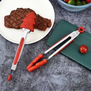 Pince multifonctionnelle en acier inoxydable pour la cuisine, l'extérieur, le barbecue, le steak, le gâteau et le snack. - Product Image 4