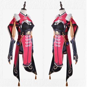 ชุดคอสเพลย์เบย์ดู อนิเมะโคลด์เกอร์ สำหรับผู้หญิง สีดำแดง ชุดฮาโลวีน เสื้อคลุมพร้อมชุดครบเซ็ต - Product Image 4