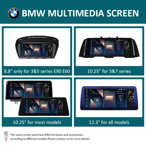 Radio para Auto KLYDE de 10.25/12.3'' con Android 13 para <span class=keywords><strong>BMW</strong></span> X3/<span class=keywords><strong>X4</strong></span> (F25/F26/E83) 2006-2017 con CarPlay Inalámbrico, Pantalla Estéreo RGB - Product Image 6