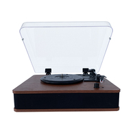 Vente en gros platine vinyle tourne-disque magnétophone avec lecteur de cassettes tourne-disque