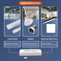 Módulo de Conversión de Emergencia con Recarga Automática y Autodiagnóstico, Batería de Respaldo de 180 min, LiFePO4 de 12.8V, Paquete de Energía de Emergencia LED de 50W de Fábrica