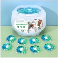 Nouvelles capsules de lessive jetables 3 en 1, parfum fruité longue durée avec perles de lavage enrichies de 11g