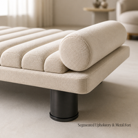 Tabouret de bout de lit de luxe léger de style italien, banc en acier inoxydable, tabouret pour se changer les chaussures devant le lit, tabouret de canapé, tabouret de canapé long