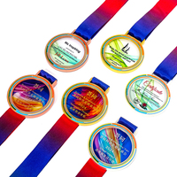 Médaille personnalisée Sports Metal Medals Plaque en cristal haut de gamme et trophée pour compétition d'activités pour enfants