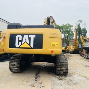 รถขุดตีนตะขาบ Caterpillar รุ่น 345D สีเหลือง น้ำหนัก 45 ตัน เครื่องยนต์ดีเซล Hitachi ห้องโดยสารแบบปิด ระบบไฮดรอลิก ENERPAC/Kawasaki - Product Image 4